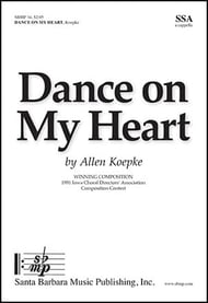 Dance on My Heart SSA choral sheet music cover Thumbnail